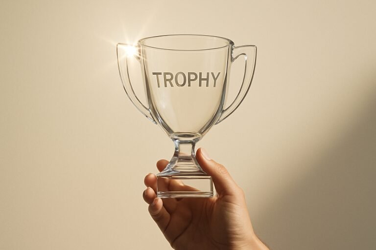 Glass trophies