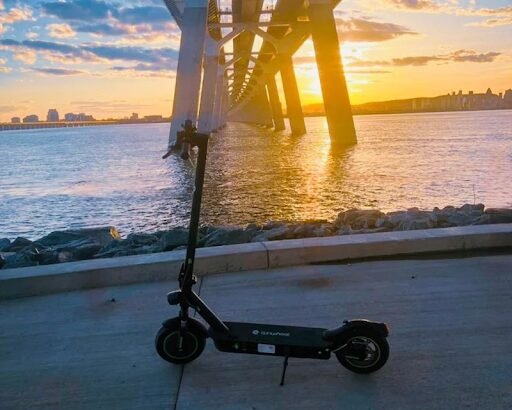 Riders Using Electric Scooters